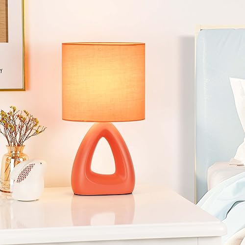 Miniatura 3 de Lampwell LILA Lámpara de mesa pequeña para sala de estar como lámpara de mesa de noche para dormitorio, lámpara de mesa moderna de cerámica, lámpara