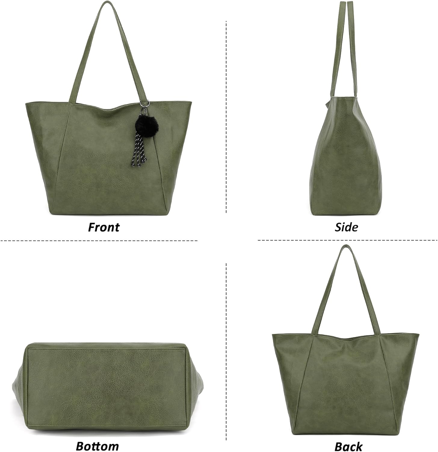 TANTOMI Tote Purse for Women Large Shoulder Bag for Work Travel Purse and Handbags Weekender Bag with Zipper