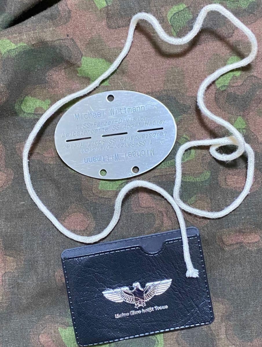 戦時資料　ドイツ陸軍兵士　実物認識票　武装親衛隊？　第二次世界大戦　ドックタグ 戦時資料 ドイツ陸軍兵士 実物認識票 武装親衛隊？ 第二次世界大戦