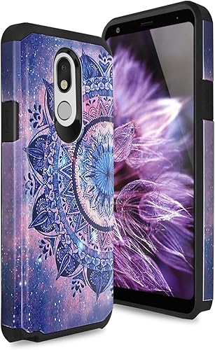 TJS Funda para teléfono compatible con LG Stylo 5LG Stylo 5 PlusLG Stylo 5VLG Stylo 5X de doble capa híbrida a prueba de golpes, protección contra