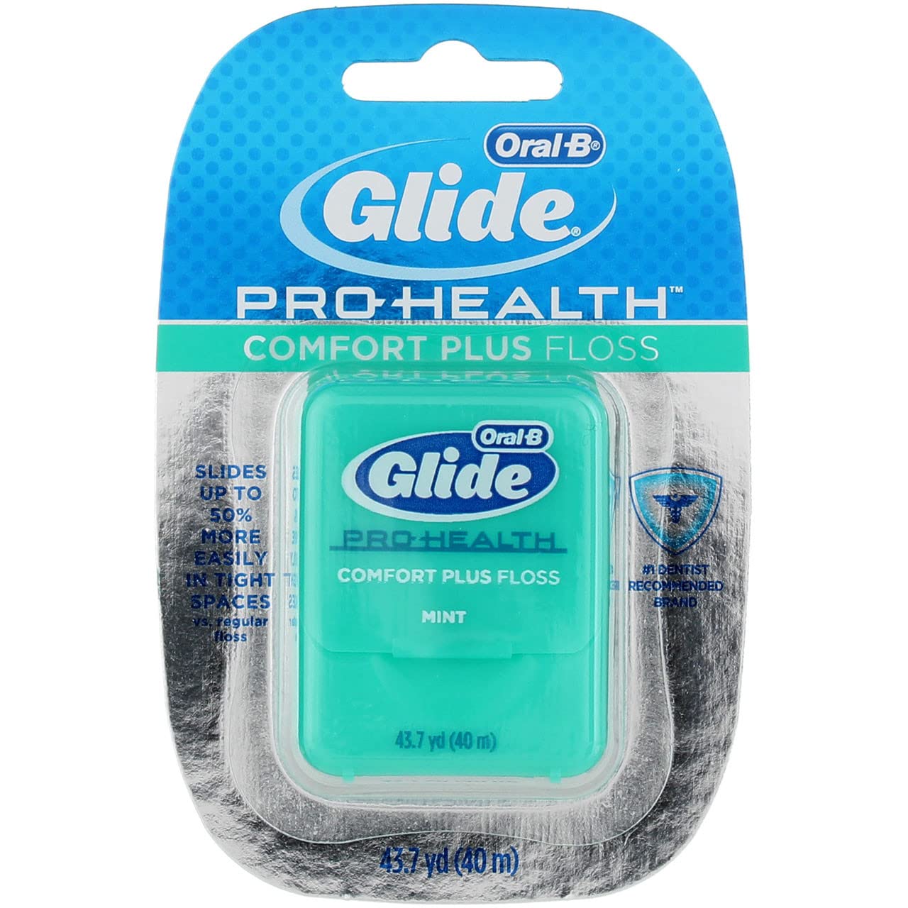 Oral B Glide Comfort Plus Dental Floss Mint 43.7 Yd
