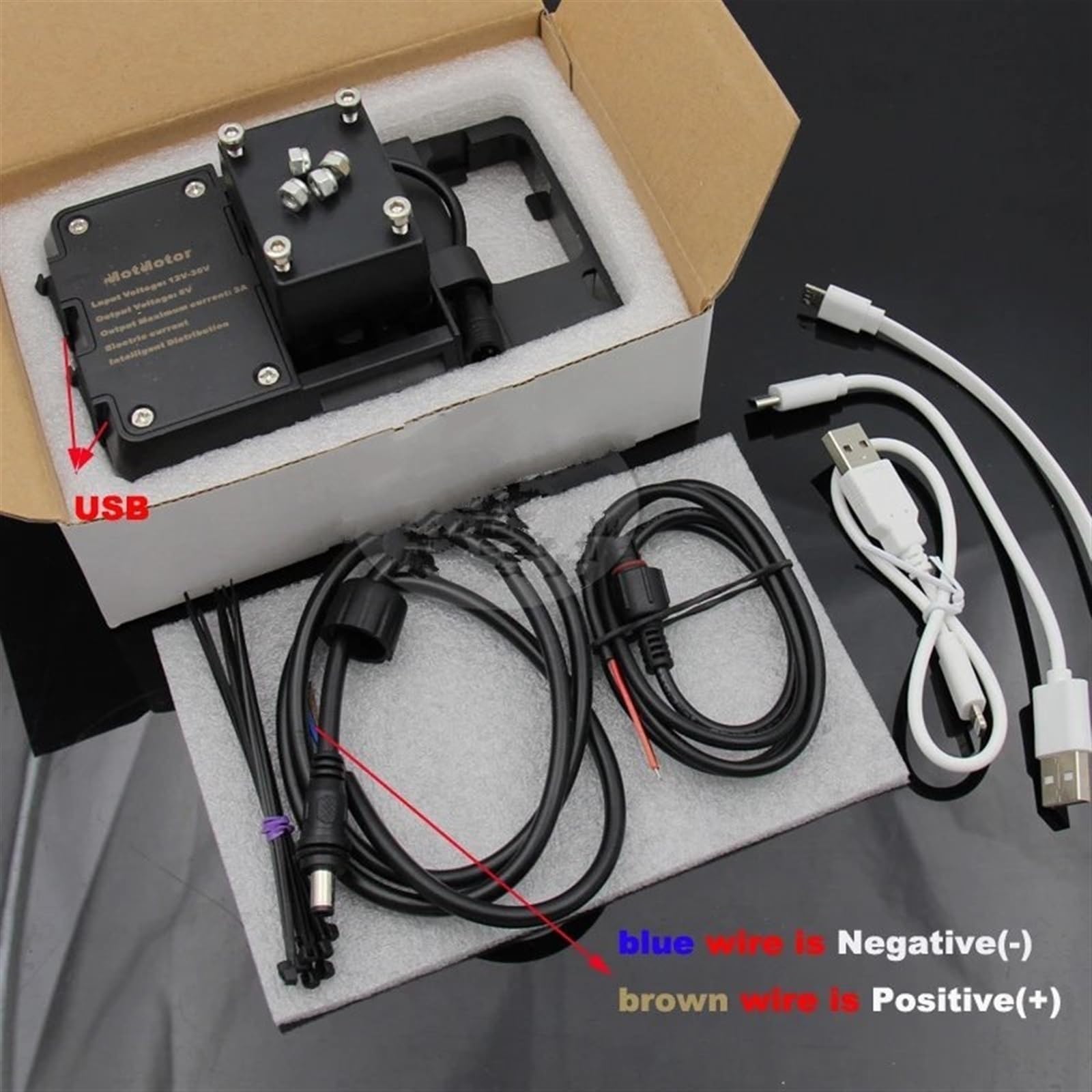 Support Guidonavec Avec Pour BMW R1200GS LC Et Pour Support Navigation Aventure R1250GS S1000XR R1200RS Chargeur USB Moto Support Téléphone Portable Support Support Support Telephone Velo(Wireless 16m