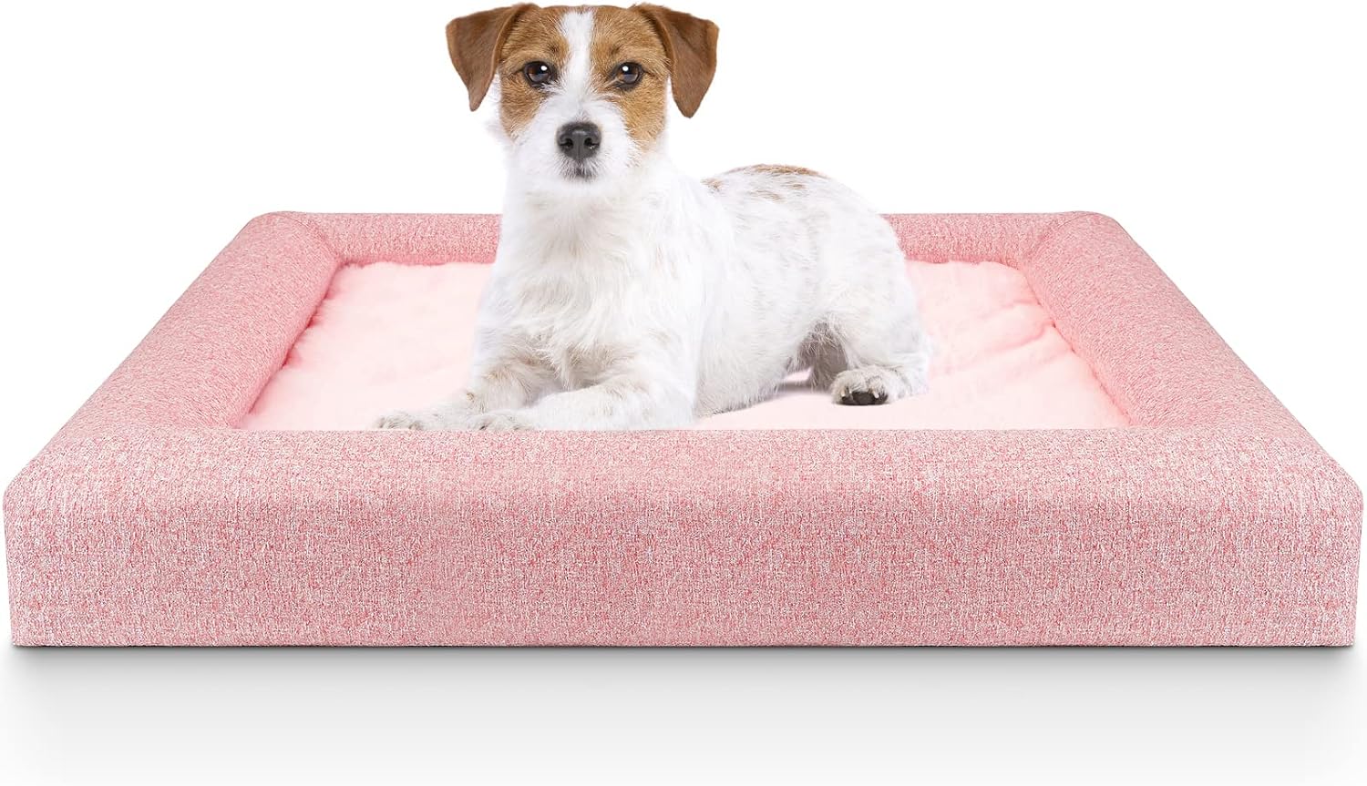 Bolux Orthopedic Dog Bed, 23"x20" Memory Foam Pet Bed for Small, Medium, Large Dogs and Cats, Comfort Sofa Dog Bed, Soft Dog Cat Kennels and Crate Bed pads, Plush Dog Travel Bed, Multiple Sizes/Colors