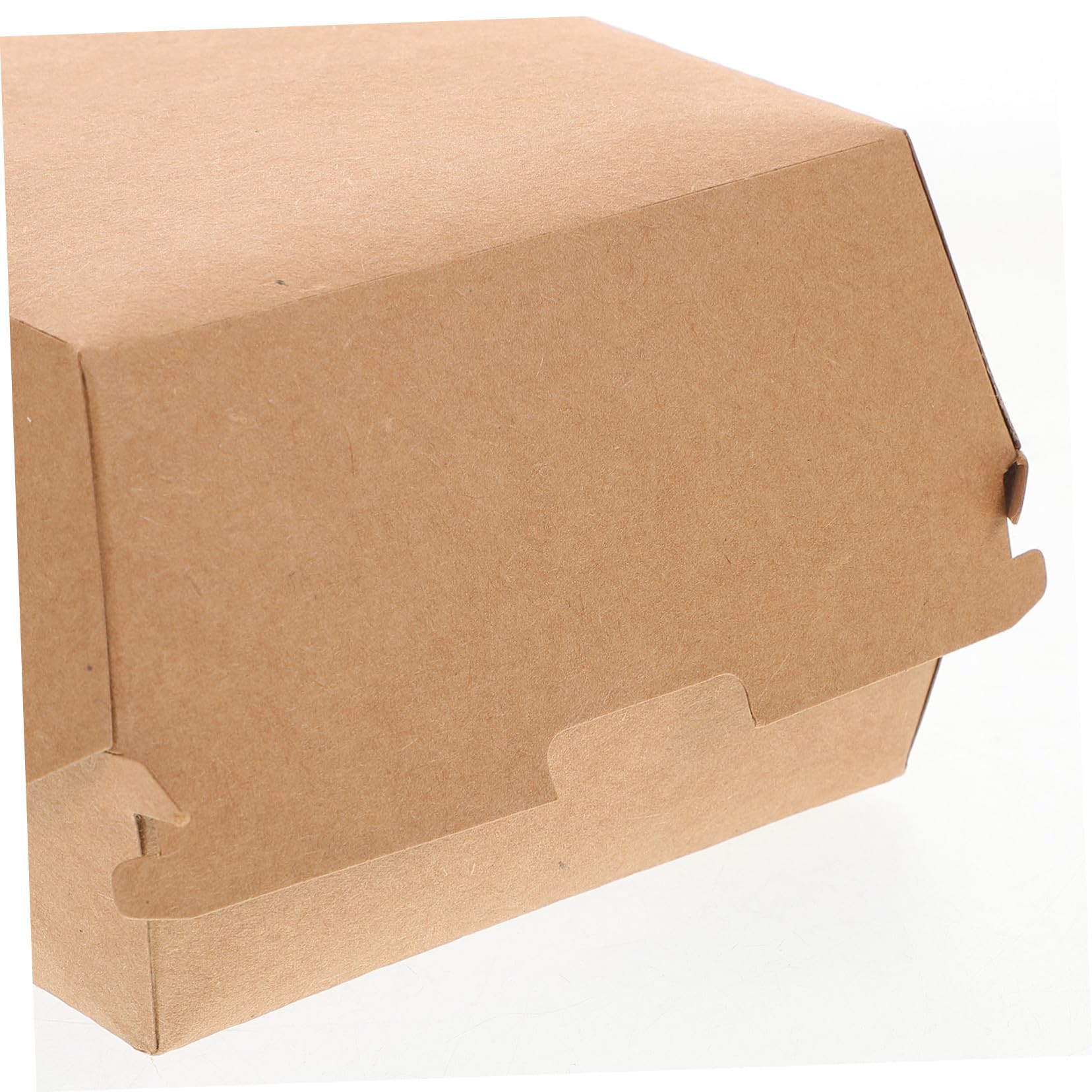 Cabilock Hamburgerboxen Kleine Mitnahmeboxen aus Kraftpapier 30 Stück Lebensmittelecht und Tragbar für Picknick und Takeaway