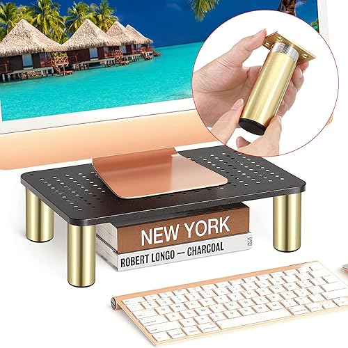 Miniatura 7 de Sumnacon 4 patas de muebles de aleación de aluminio, patas redondas ajustables para sofá, patas de gabinete de muebles, patas de 4 pulgadas para