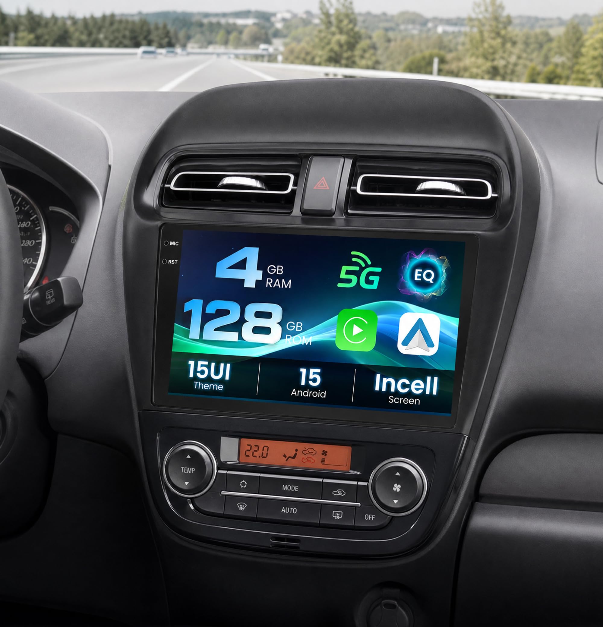 Amazon.com: Inefala 4+128G Radio for Mitsubishi Mirage 2012-2022