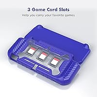 Vista 6 de KIWIHOME Switch Lite - Funda protectora duradera antideslizante a prueba de golpes solo para Nintendo Switch Lite con tapas de agarre para el pulgar