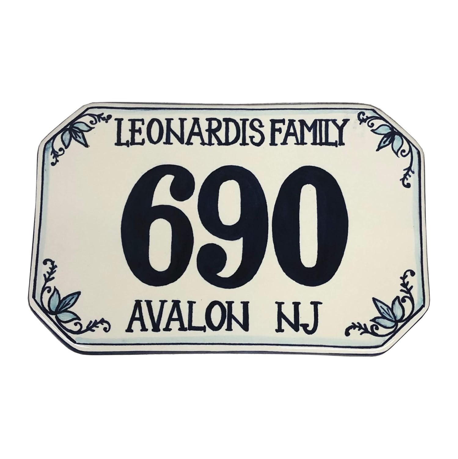 CERAMICHE D'ARTE PARRINI - Italian Ceramic Art Pottery Tile Custom House Number Civic Address Plaques Hand Painted Made in ITALY Tuscan