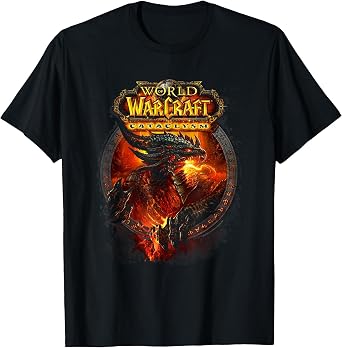 تي شيرت World of Warcraft Cataclysm Deathwing the Destroyer Logo