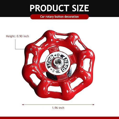 Miniatura 2 de 1 pieza de decoración de perilla giratoria de metal para automóvil, diseño clásico retro de volante, protector de botón de arranque del motor del