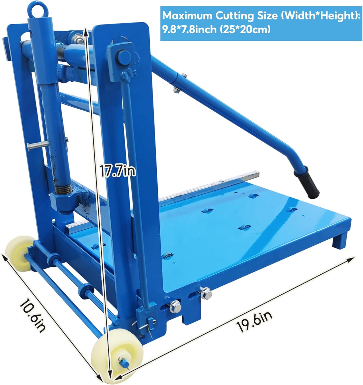 TECHTONGDA AAC Block Cutter Aerated Block Splitter Foldable Brick Cutting Machine Max Cutting Size 9.8 * 7.8 Inch