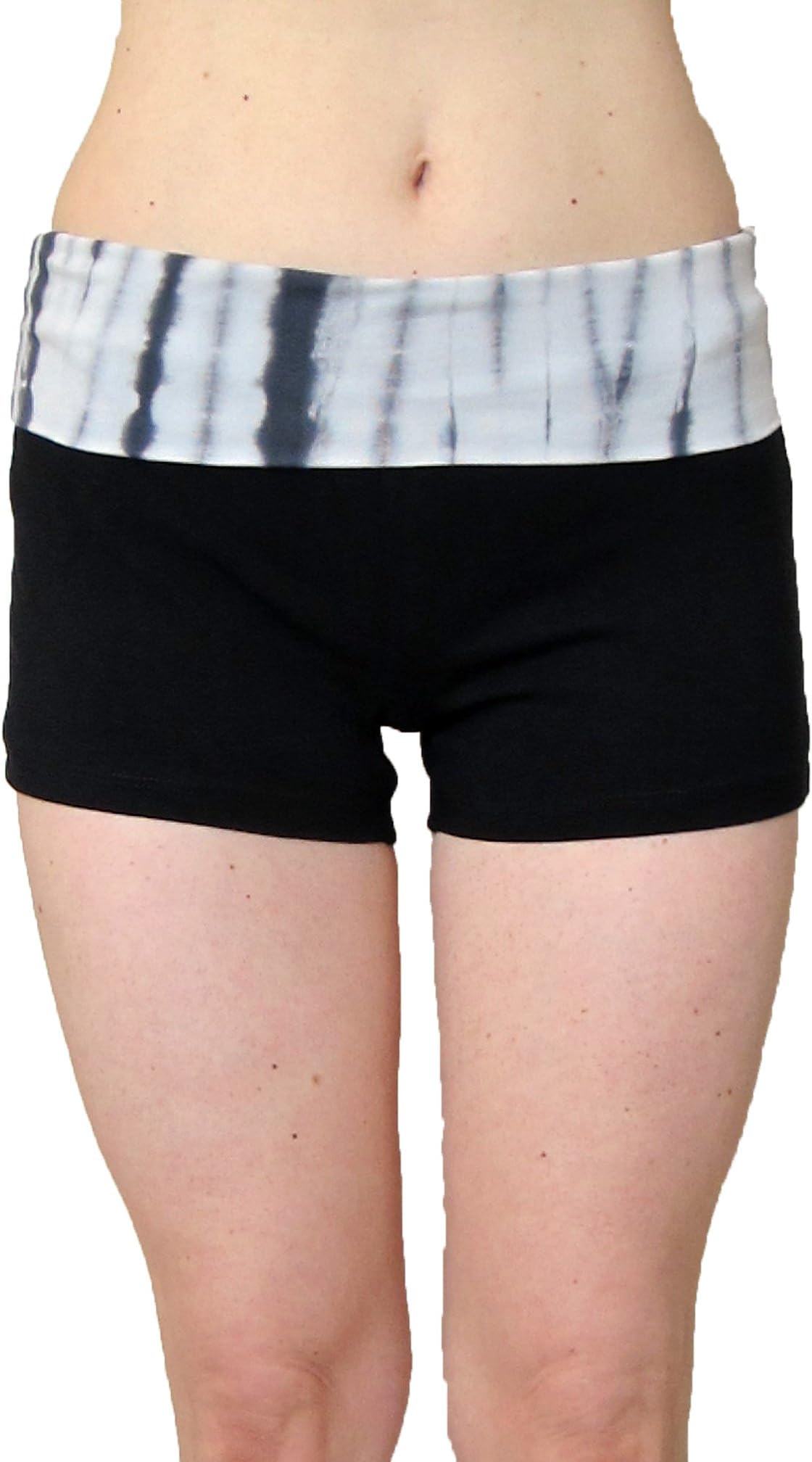 Popular Basics Fold Over Waist Yoga Gym Short