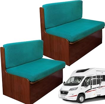 Dinet Cushion Cover, Sofa Cover, Easy Installation, Washable, Camper Bench Camper Cushion Slipcover, Beige ColorColor13,SizeSet of 2