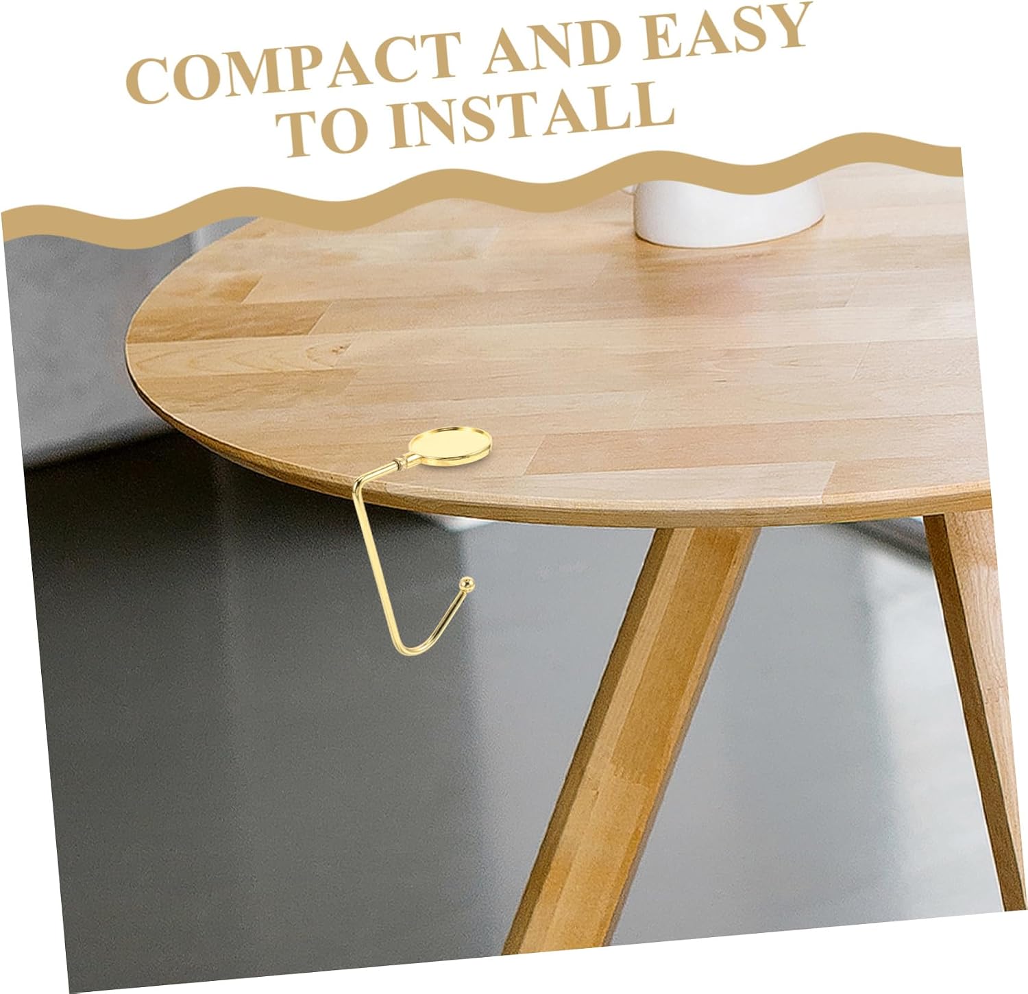 Ciieeo 2pcs Heavy Duty Purse Hook Versatile Handbag Hanger for Tables and Desks Sturdy Backpack Holder for Holiday Decorations and Everyday Use
