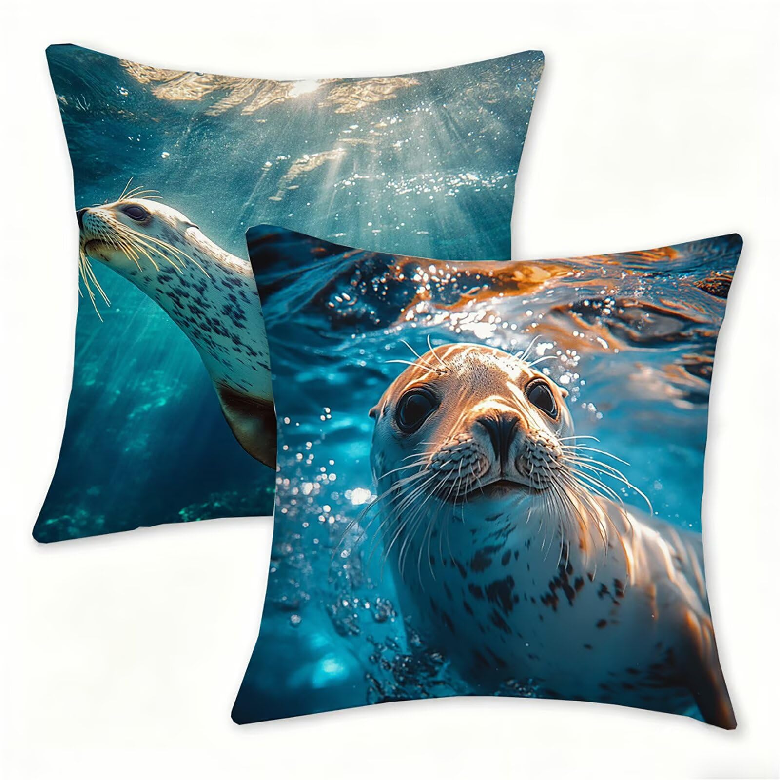Fundas cojines con cremallera oculta 55x55 suaves para animales
