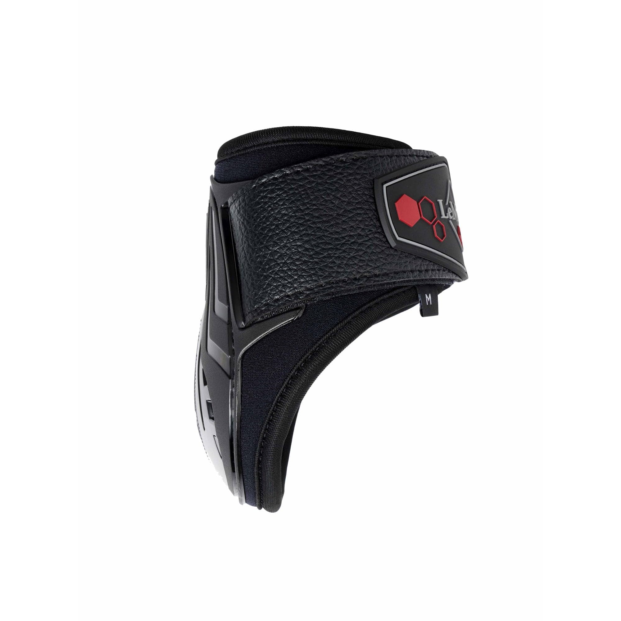 LeMieux Par de botas para caballo Fetlock compatibles con los impactos, color marrón con zona protectora moldeada, rejillas de ventilación de malla y cierre de doble bloqueo, talla L