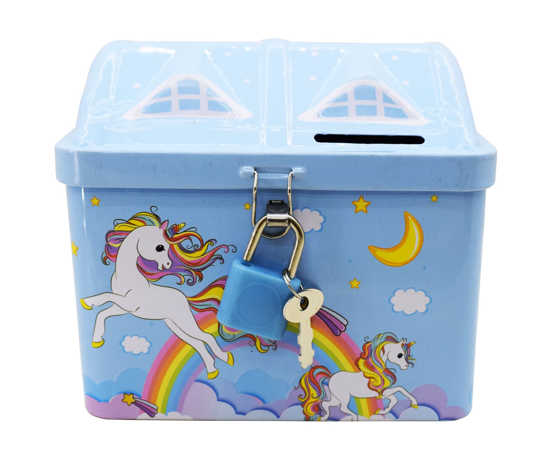Asera Cartoon Money Bank Piggy Bank Metal Body Coin Bank with Key and Lock for Kids - Kids Birthday Return Gifts (Set of 1, Space) (B0BF4LS7VM) Amazon Price History, Amazon Price Tracker