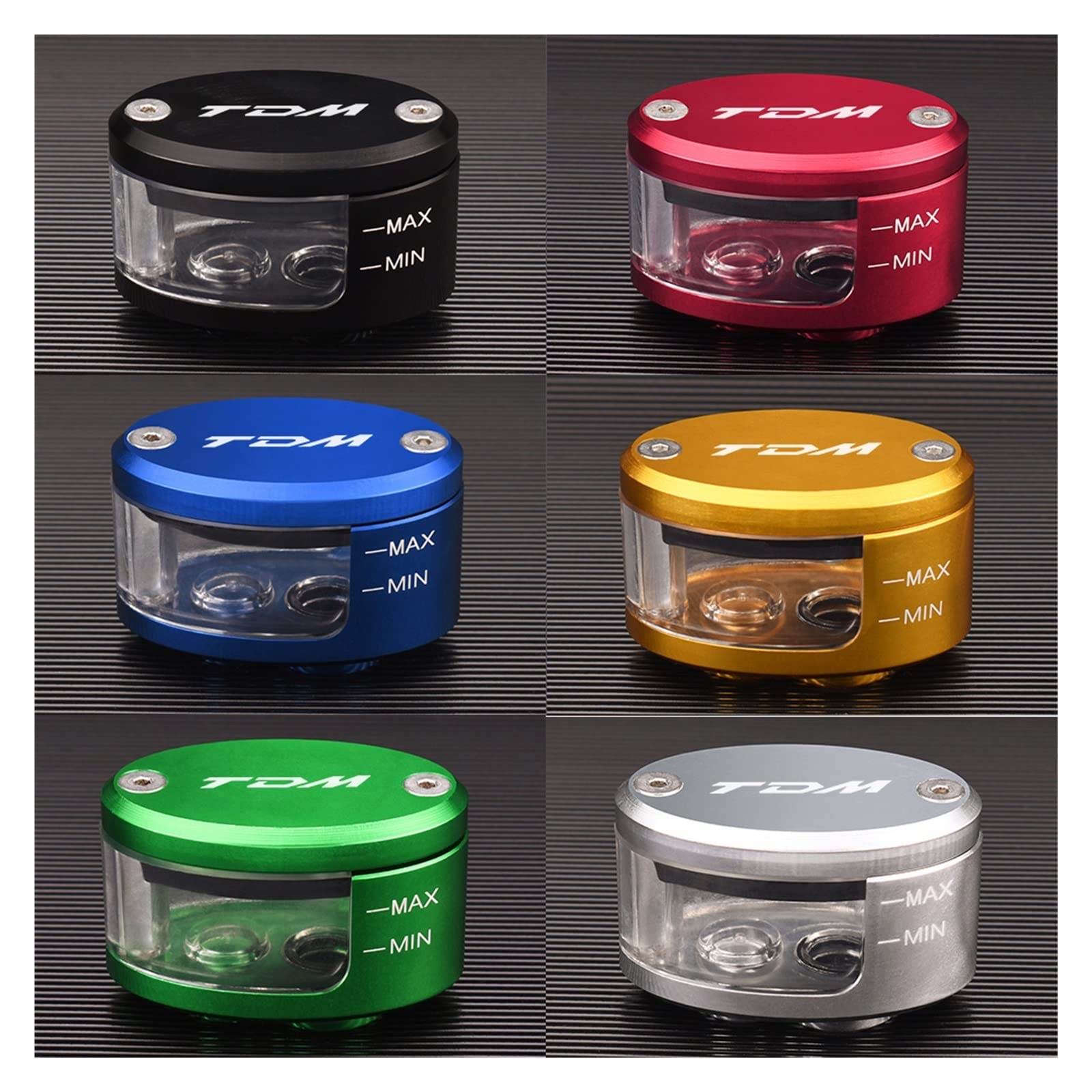 Serbatoio Liquido Freno per Yamaha TDM 900 850 Mt125 Mt03 Moto Freno Frizione Serbatoio Cilindro Serbatoio Olio Tazza con Staffa Accessori (Colore : Nero)