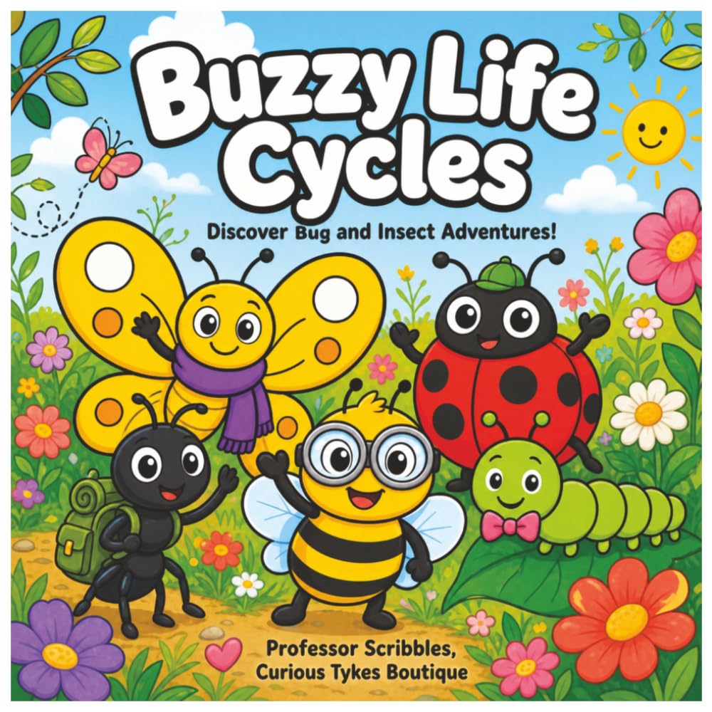 Buzzy Life Cycles: Discover Bug and Insect Adventures! (Professor Scribbles Wonder Canvas Adventures)