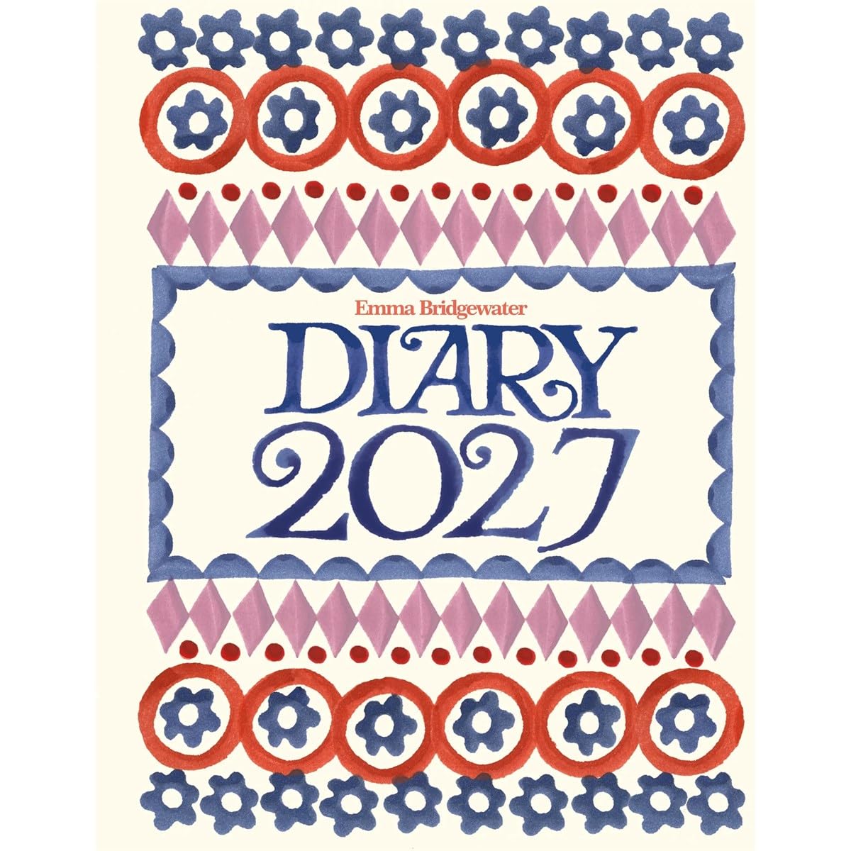 Carousel Worldwide 2027 Emma Bridgewater Fruit and Flowers Tiles Diary, Week to View, Deluxe Wire-O
