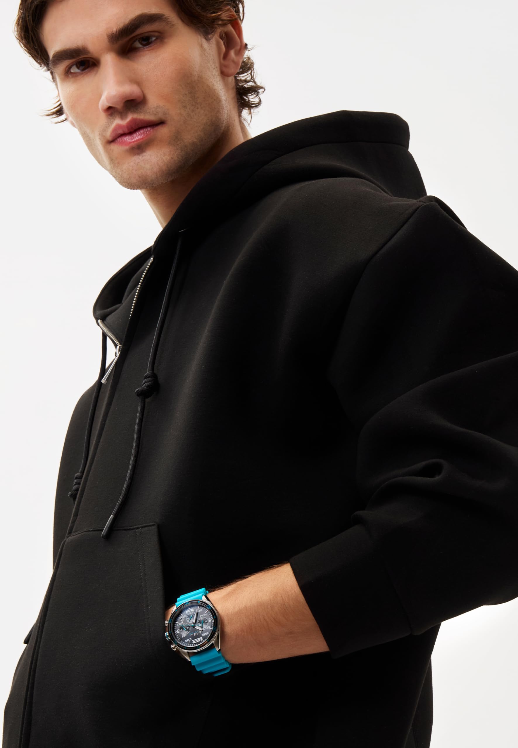 Breil Orologio Uomo, Bracciale in Silicone, Cassa 43 cm | Collezione SCORE, Movimento Quarzo Analogico, Resistente all'acqua 50 metri, Idee regalo Uomo
