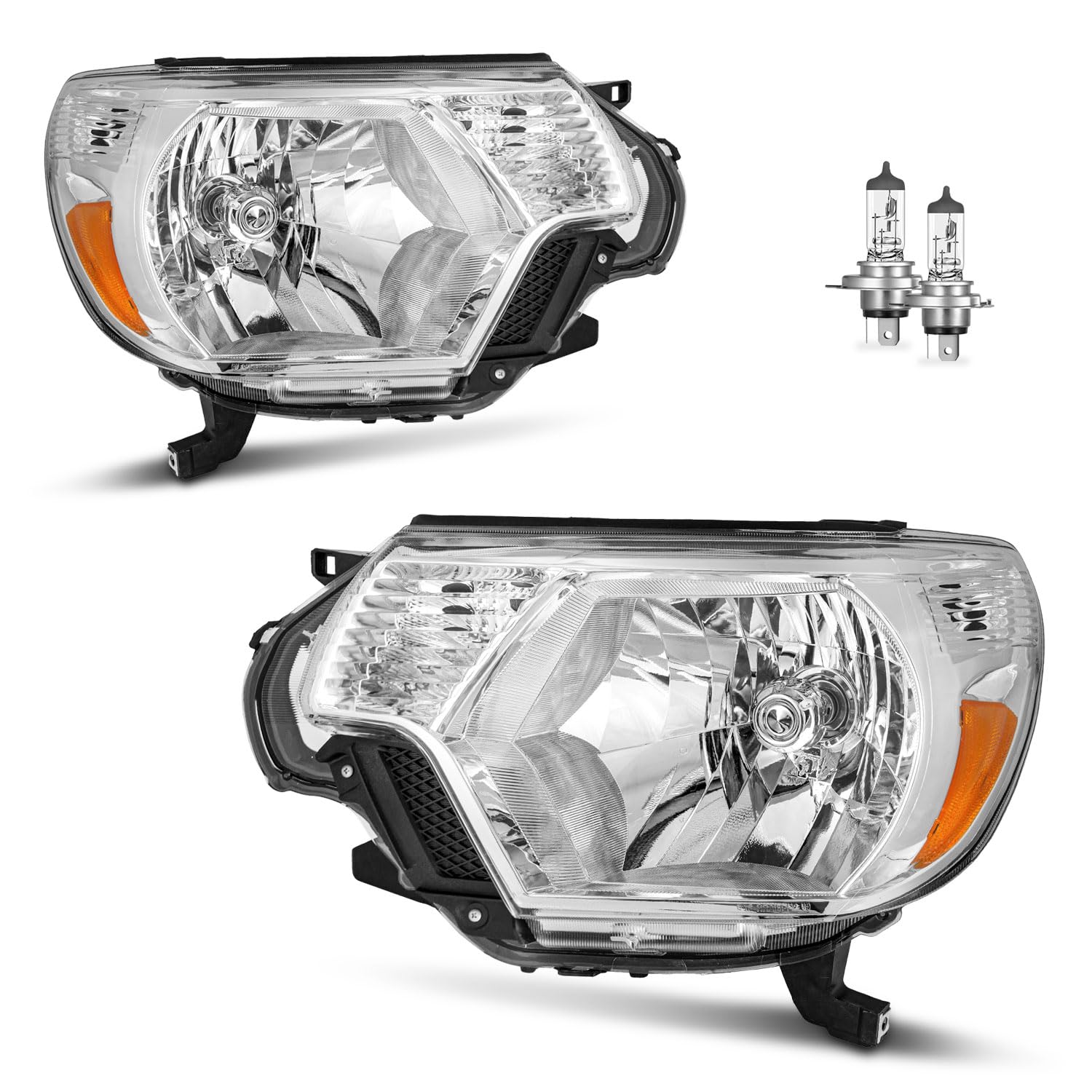 KarSpareHub Chrome Assembly with Bulbs