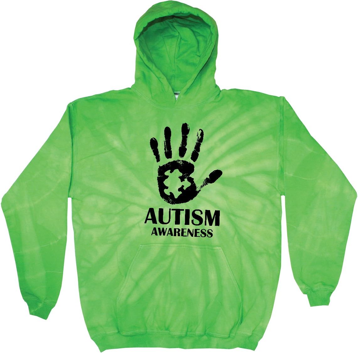 Buy Cool Shirts Autism Awareness Hand Tie Dye Hoodie
