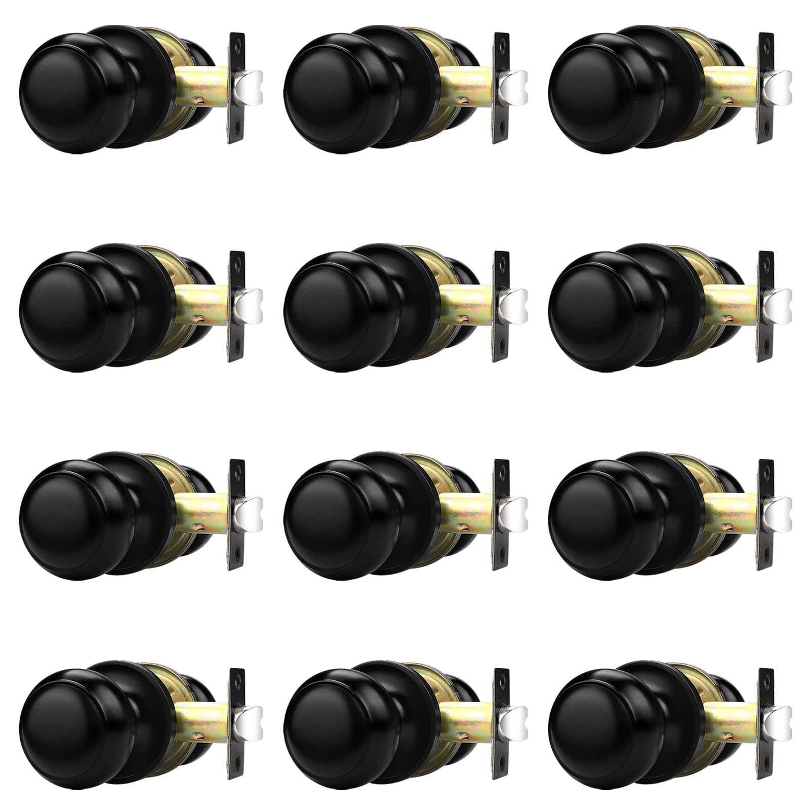 Probrico Matte Black Door Knobs - 10 Pack -22