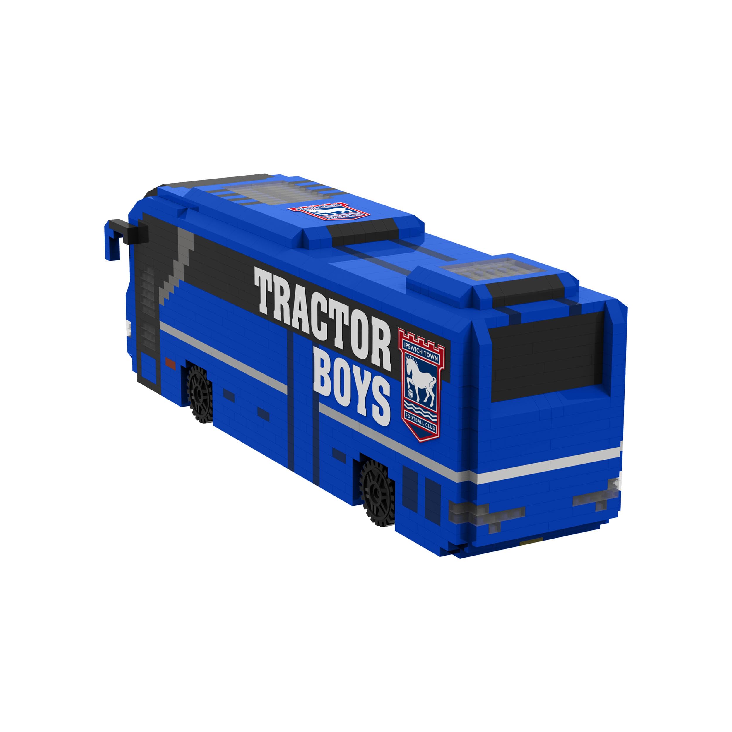 FOCO Officially Licensed Ipswich Town FC BRXLZ 3D Bricks Coach Construction Toy Model - Image 3