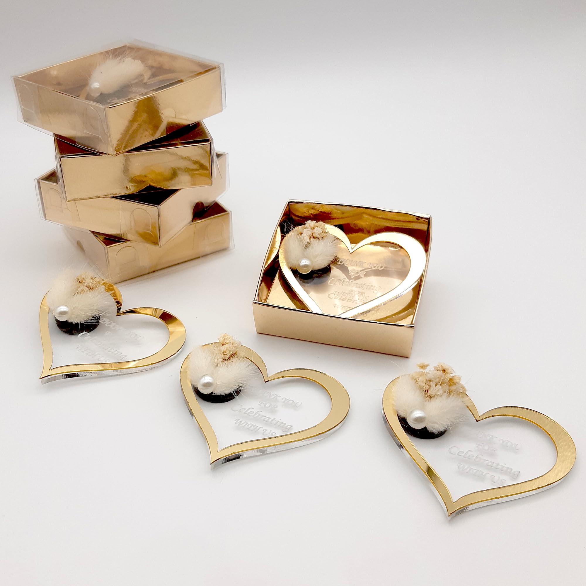 Bomboniere matrimonio,bomboniere battesimo,comunione 18 pezzi acrilico Magnete da Frigorifero