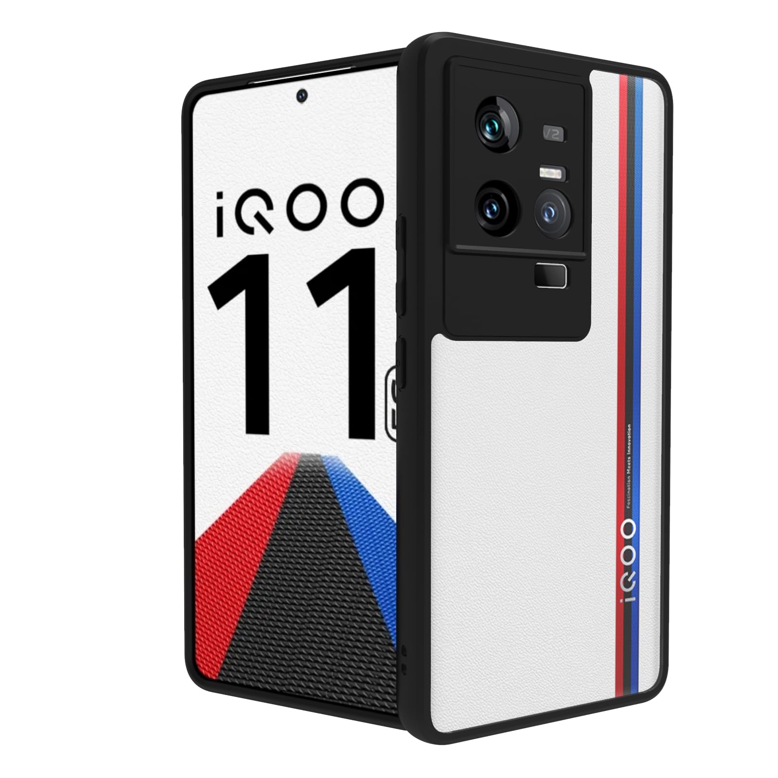 RIGGEAR Shockproof Sleek Hybrid Armor Back Cover Case Compatible with iQOO 11 5G (Transparent PC + Black TPU Bumper) (B0CP7DJ11V) Amazon Price History, Amazon Price Tracker