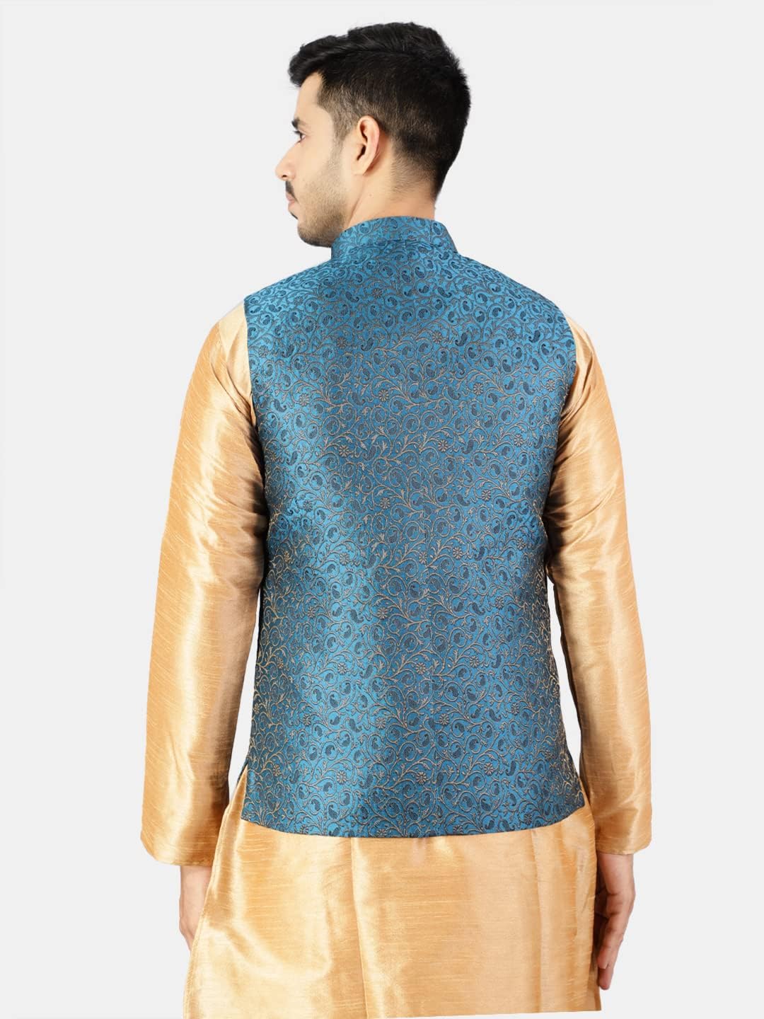 WINTAGE Men's Rayon Bandhgala Festive Nehru Jacket Waistcoat -8 Colors