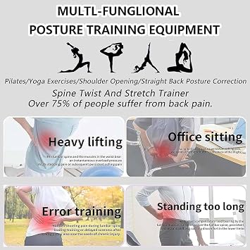 Crawling Training Machine, Spine Twist & Stretch Trainer with 3-Level Adjustable Height, Full Body Stretch Crawling Exercise Fitness Twist Workout Waist Leg Training Machine, 500LB Capacity