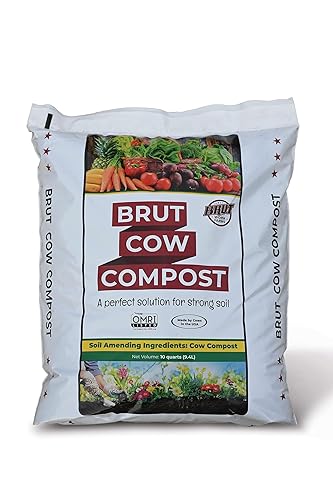 Brut Organic Cow Compost  5 cuartos de galón  Fertilizante rico en nutrientes para jardines prósperos  Seguro, puro y eficaz disponible en Yaxa Costa Rica