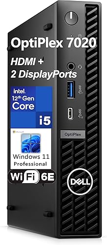 Dell OptiPlex 3000 3080 MFF Business Micro computadora de escritorio, Intel Hexa-Core i5-10500 (Beat i7-8700), 16 GB DDR4 RAM, 512 GB PCIe SSD,