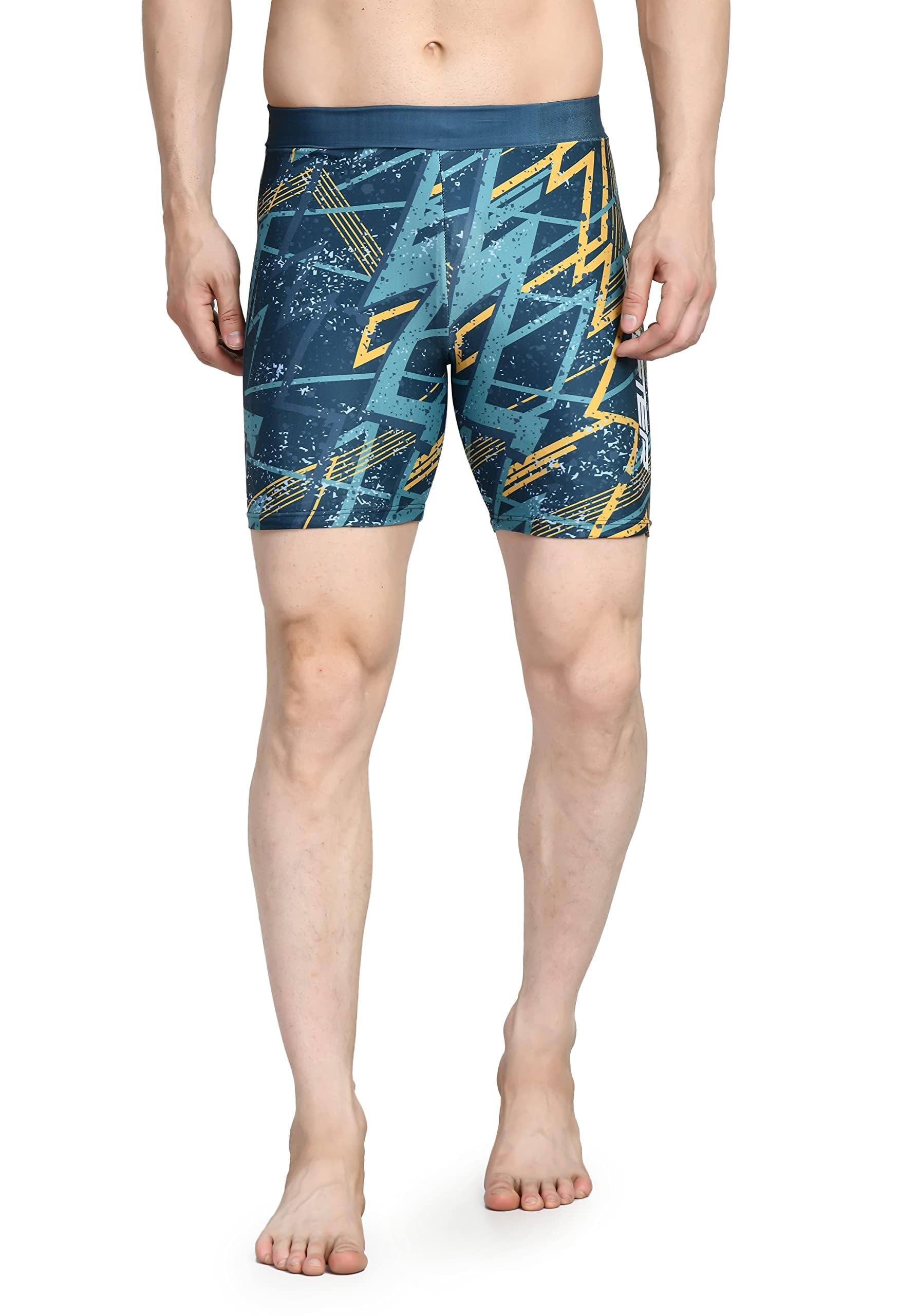Men Long Jammers Swimming Shorts Trunks Costume| Premium Lycra Nylon Blend Fabric for Great Comfort | Stretchable Fabric | Ideal Swimwear for Boys-image-5
