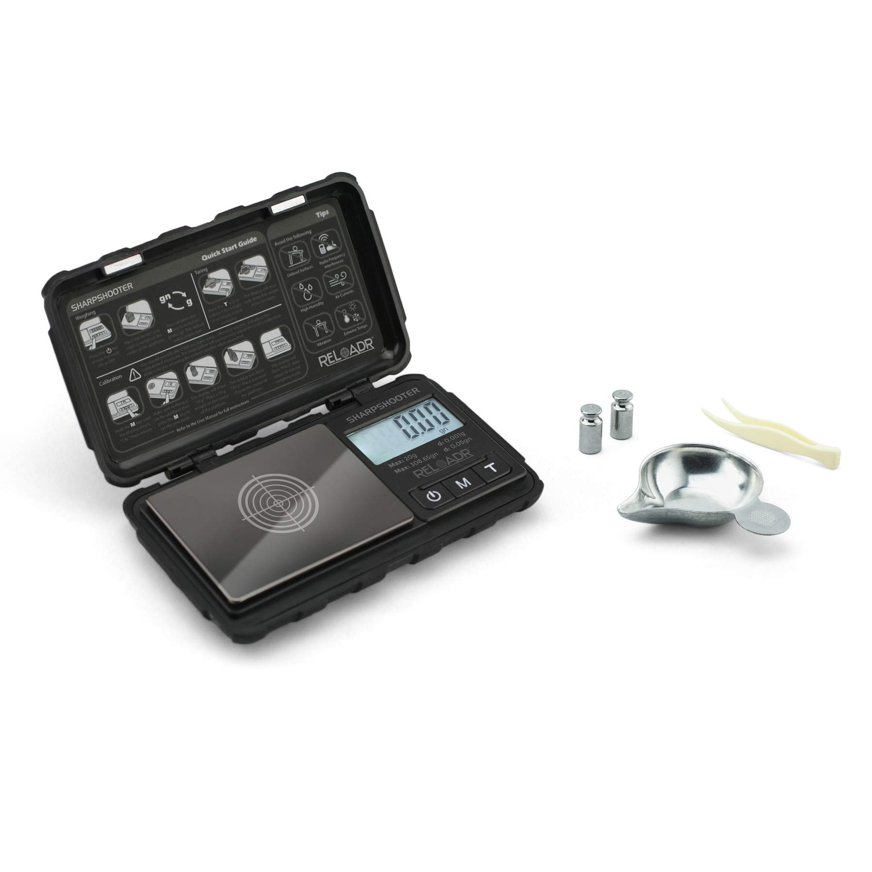 Truweigh Sharpshooter Digital Reloading Scale (20g x 0.001g Black