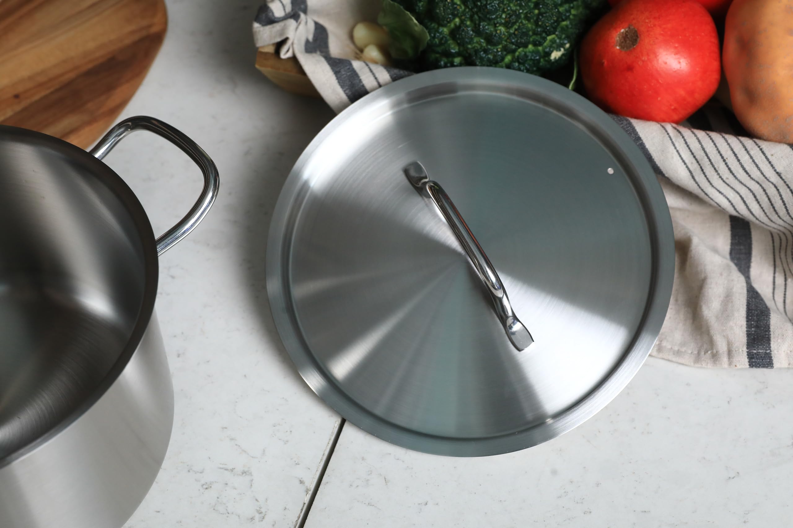 METRO Professional Coperchio in acciaio inox, Ø 40 cm. 1 unità