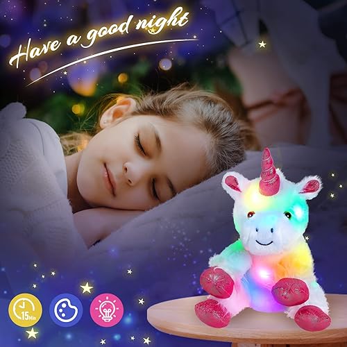Miniatura 6 de Wewill iluminado LED unicornio con felpa blanca Heavenly 12 pulgadas, s, s