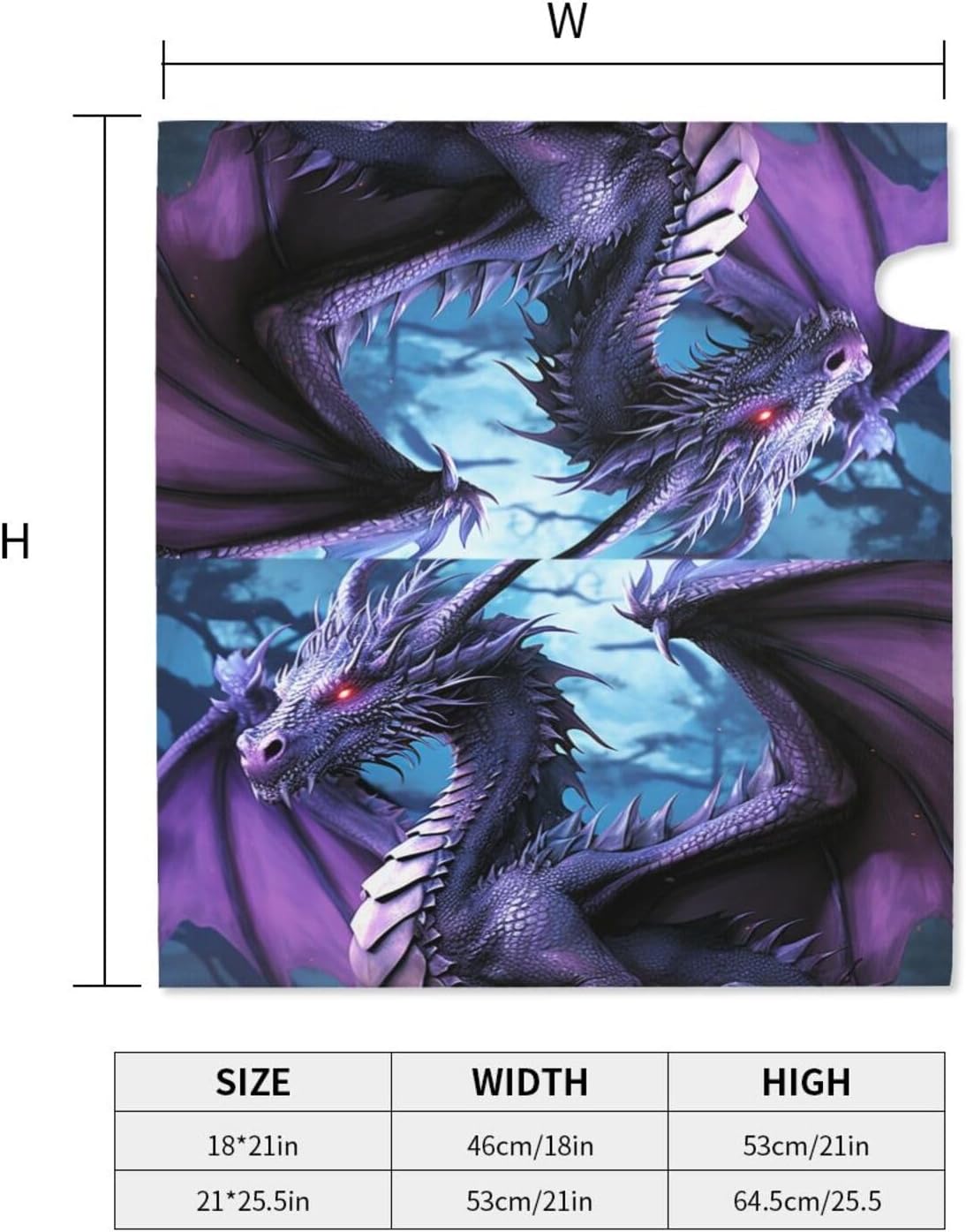 Mailbox Cover Magnetic Mailbox Wraps 21x18 in Purple Dragon Purple Moon Post Letter Box Welcome Mail Wrap Outdoor Letter Box Cover Post Box Cover Decor for Yard Mail Box Covers Garden Outdoor Decor