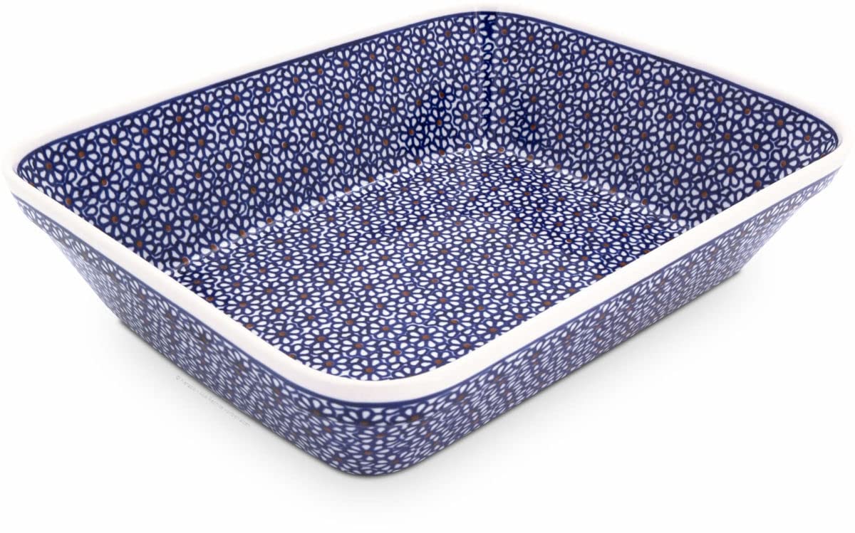Bunzlauer Keramik Auflaufform 2,7l 23,2x29,7cm, H=7,0cm, Dekor 120