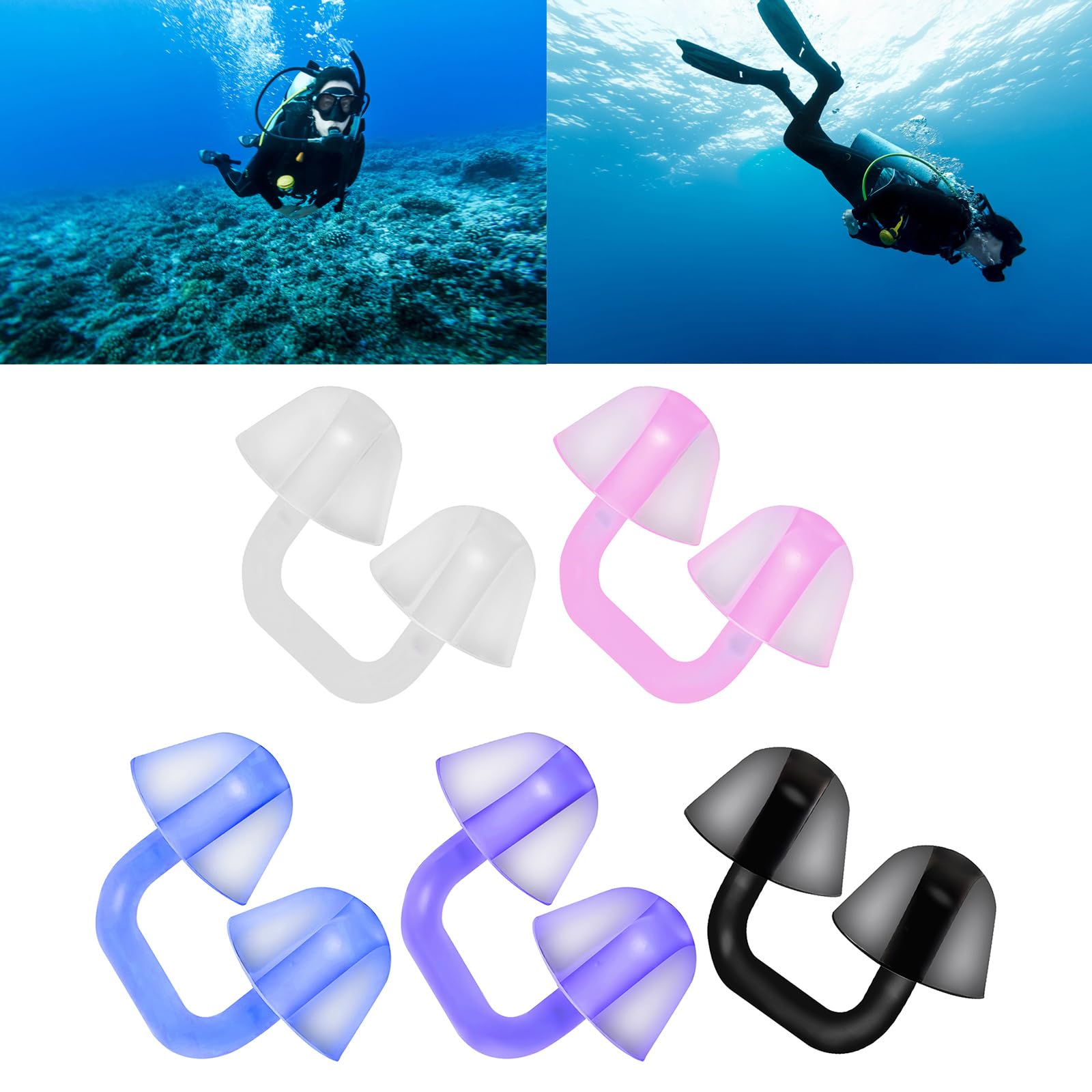 Naso Clip per Nuoto Clip per Naso in Silicone Surf Clip per Naso Portatile Anti-Soffocamento Protezione Naso Nuoto Surf Immersioni