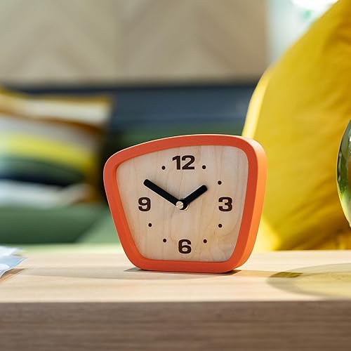 Miniatura 7 de Reloj de mesa y escritorio moderno de mediados de siglo MCM - Reloj silencioso fabricado en EE. UU