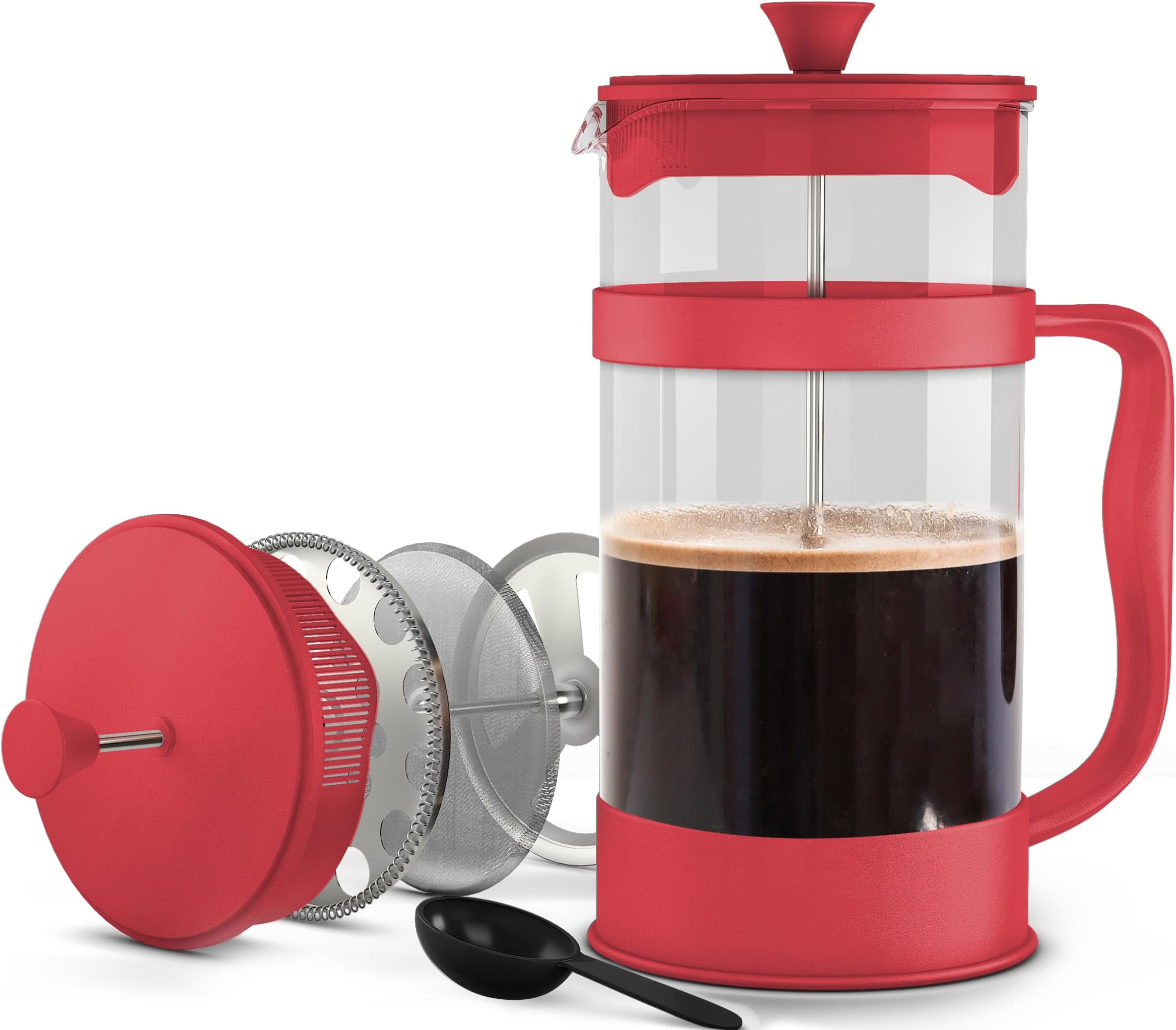 BODUM Caffettiera 3 Cup French Press Coffee Maker, Red, 0.35 l, 12 oz Amazon.co.uk Home & Kitchen