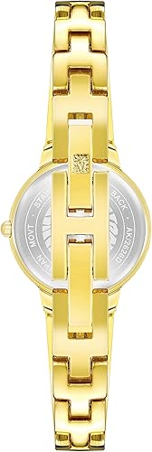 Vista 3 de Anne Klein - Reloj de pulsera con esfera de diamante auténtico para mujer