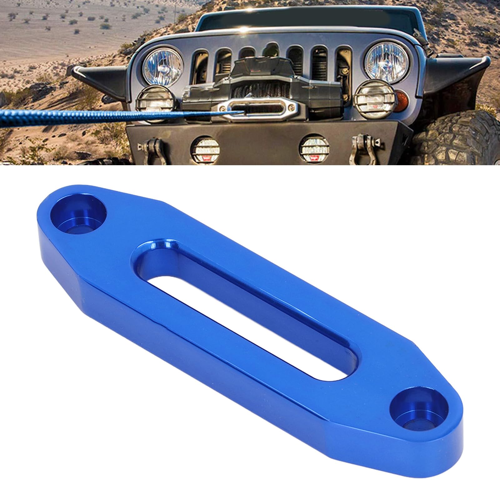 FUZHUI Aluminum Hawse Fairlead for ATV UTV, and Avoid Entanglement, Screw On Installation, Anodized Outer Layer, Aluminum Construction, Compatible (4000LB)