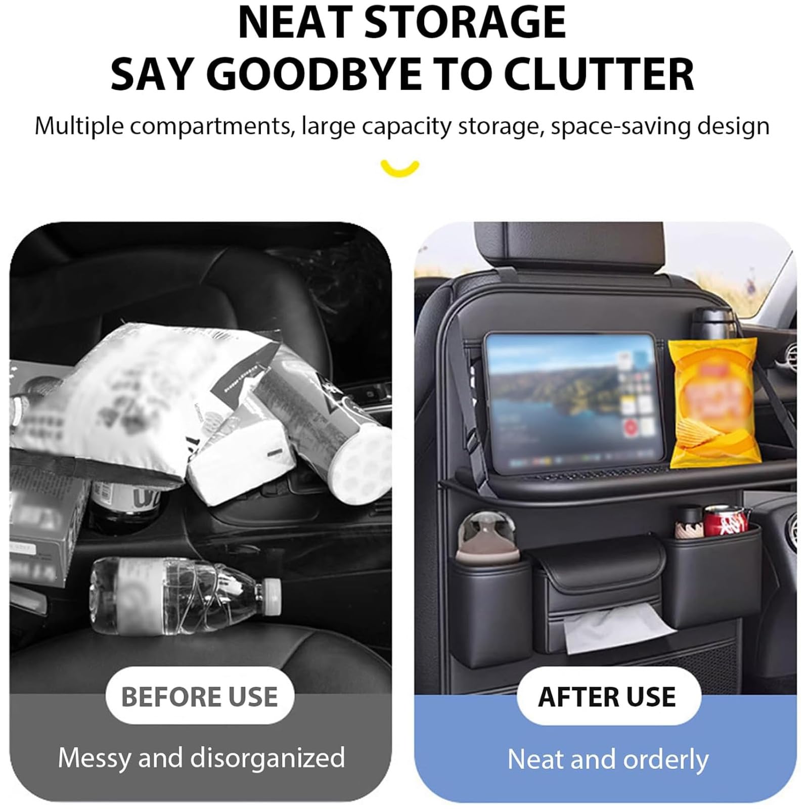 Organizer Schienale Auto per Hyundai ix20 2015-2019 Stoccaggio
