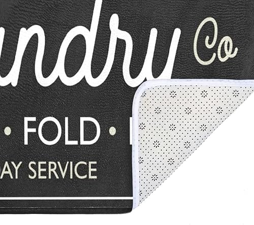 Miniatura 7 de Alfombra larga para cuarto de servicio, antideslizante, impermeable, para cocina, 72 x 24 pulgadas, color negro, 3