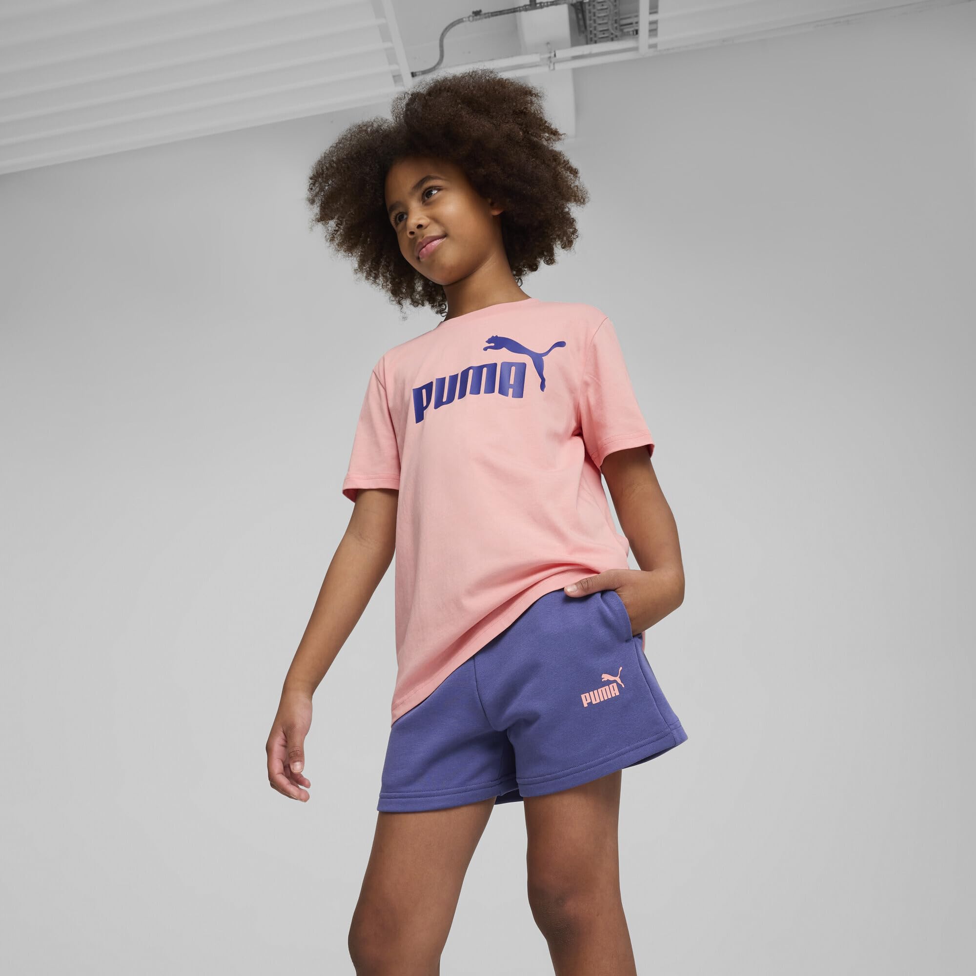 Puma Ess No.1 Logo Tee And Shorts Set G Abiti Lavorati a Maglia Bambine e Ragazze (Pacco da 1)