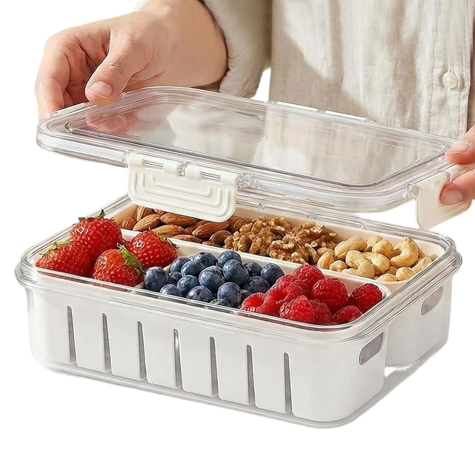 Boîte à goûter avec compartiments pour simplifier le repas de l'école